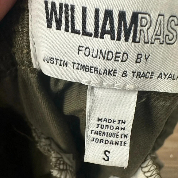 WilliamRast Cross Buckle Tencel Cropped Pants, Small - Picture 3 of 6